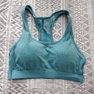 Turquoise sports bra